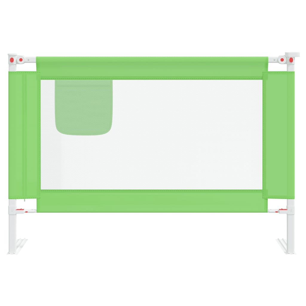 vidaXL Bettgitter Kleinkind 100x25 cm Stoff grün