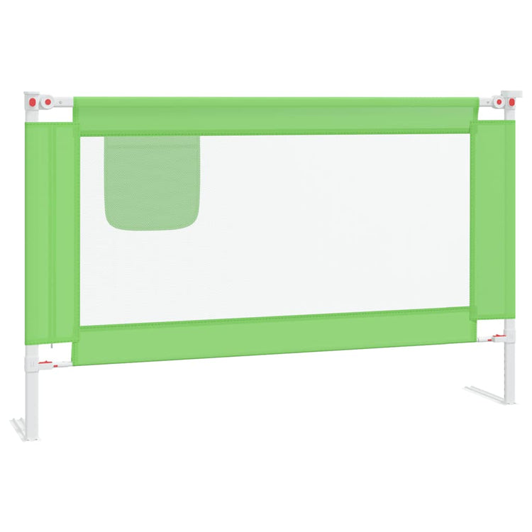 vidaXL Bettgitter Kleinkind 120x25 cm Stoff grün
