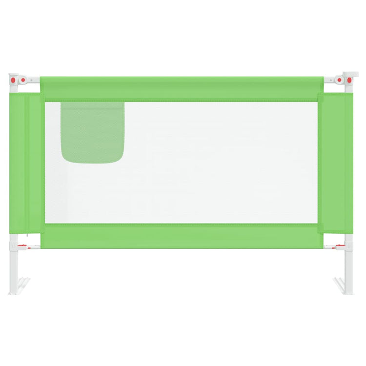 vidaXL Bettgitter Kleinkind 120x25 cm Stoff grün