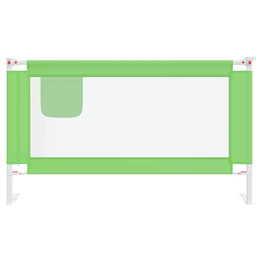 vidaXL Bettgitter Kleinkind 140x25 cm Stoff grün