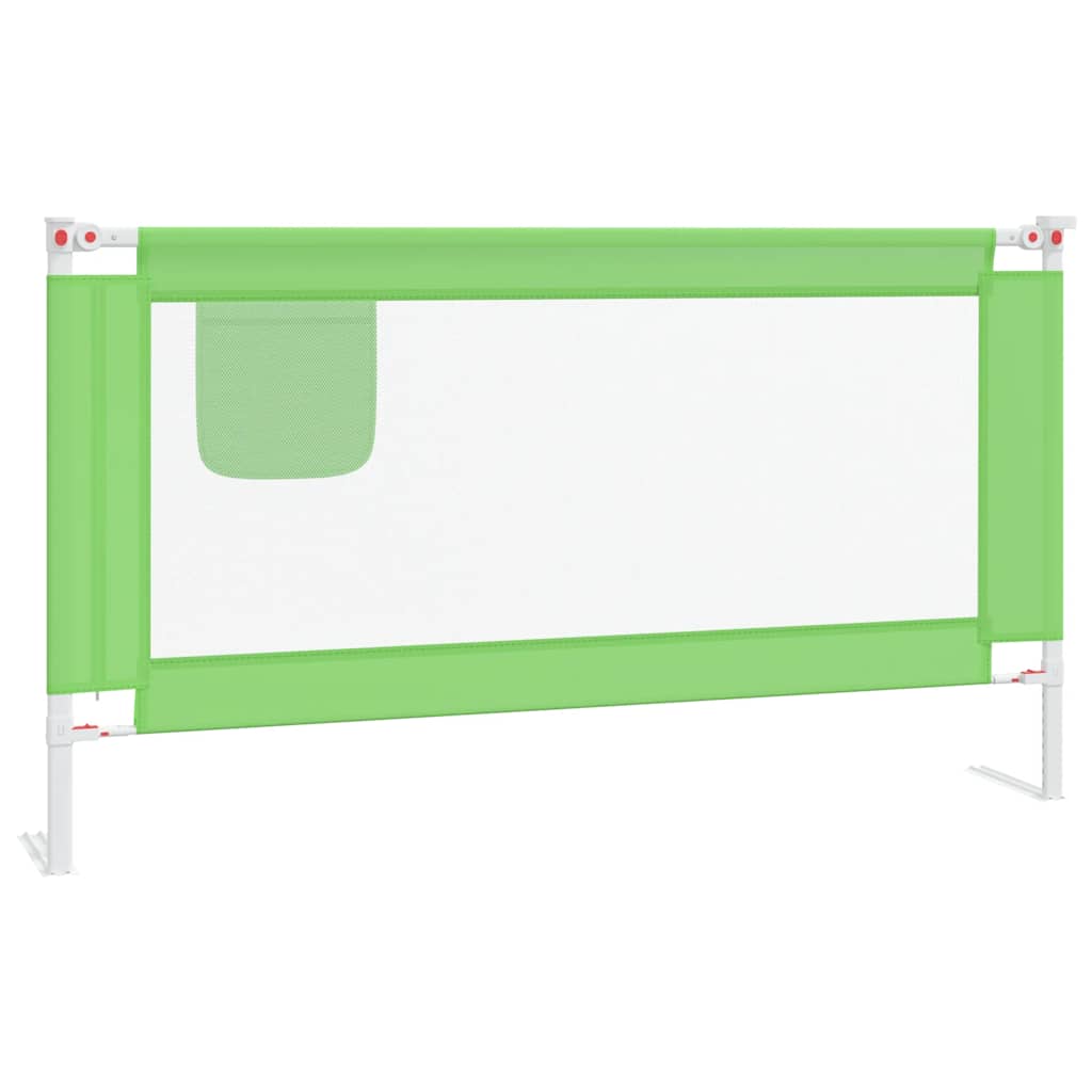Vidaxl Bettdiagramm Kleinkind 150x25 cm Stoff grün