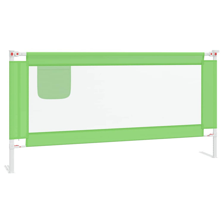 Vidaxl Bedhek Kleinkind 180x25 cm Stoff grün