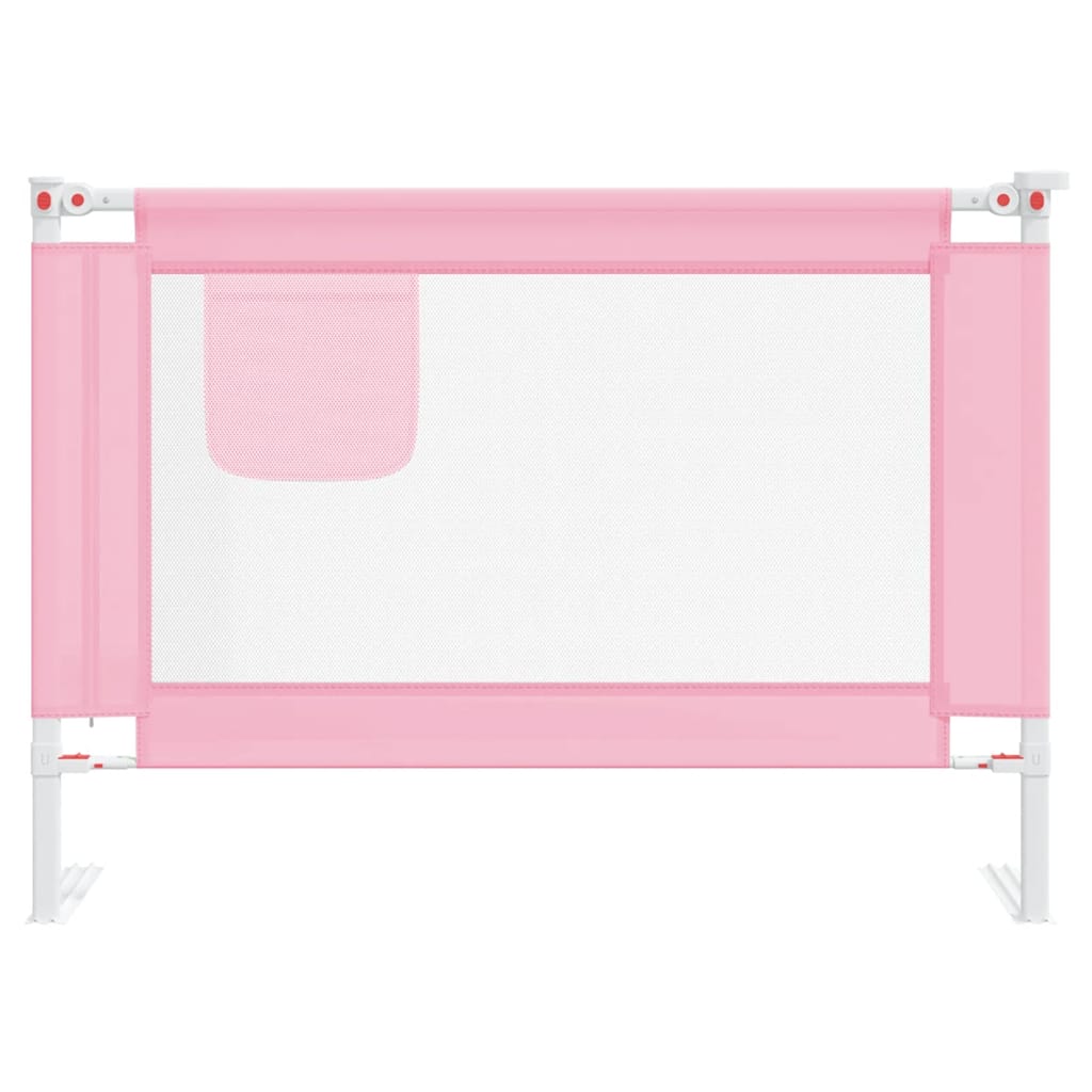 Vidaxl Bettdiagramm Kleinkind 90x25 cm Stoff rosa