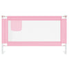Vidaxl Bettdiagramm Kleinkind 140x25 cm Stoff rosa