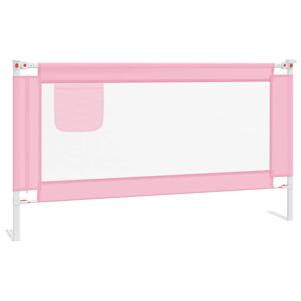 Vidaxl Bettdiagramm Kleinkind 150x25 cm Stoff rosa