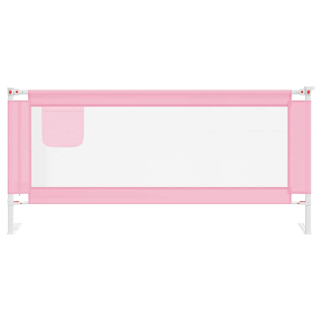 Vidaxl Bettdiagramm Kleinkind 200x25 cm Stoff rosa