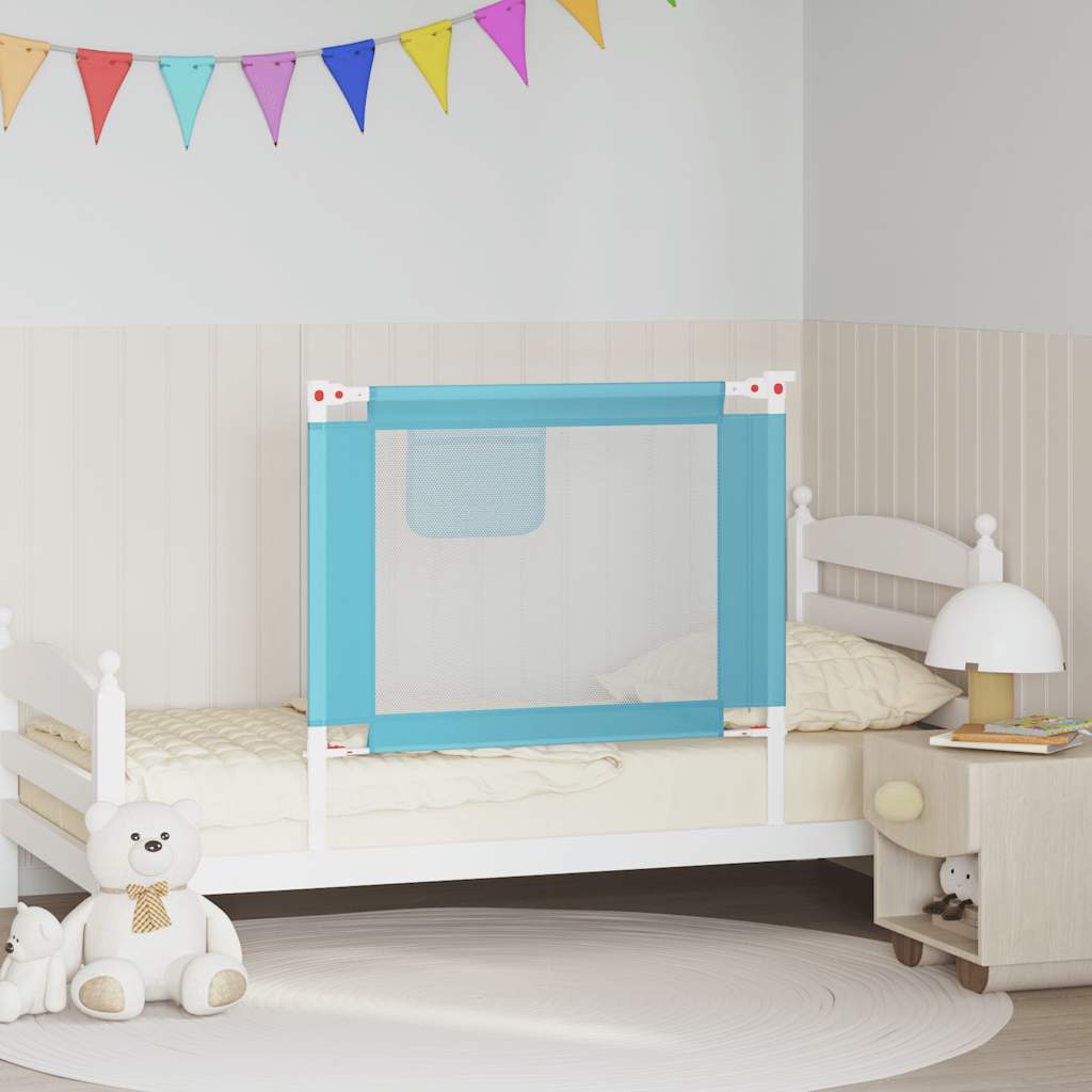 Vidaxl Bettdiagramm Kleinkind 90x25 cm Stoff blau