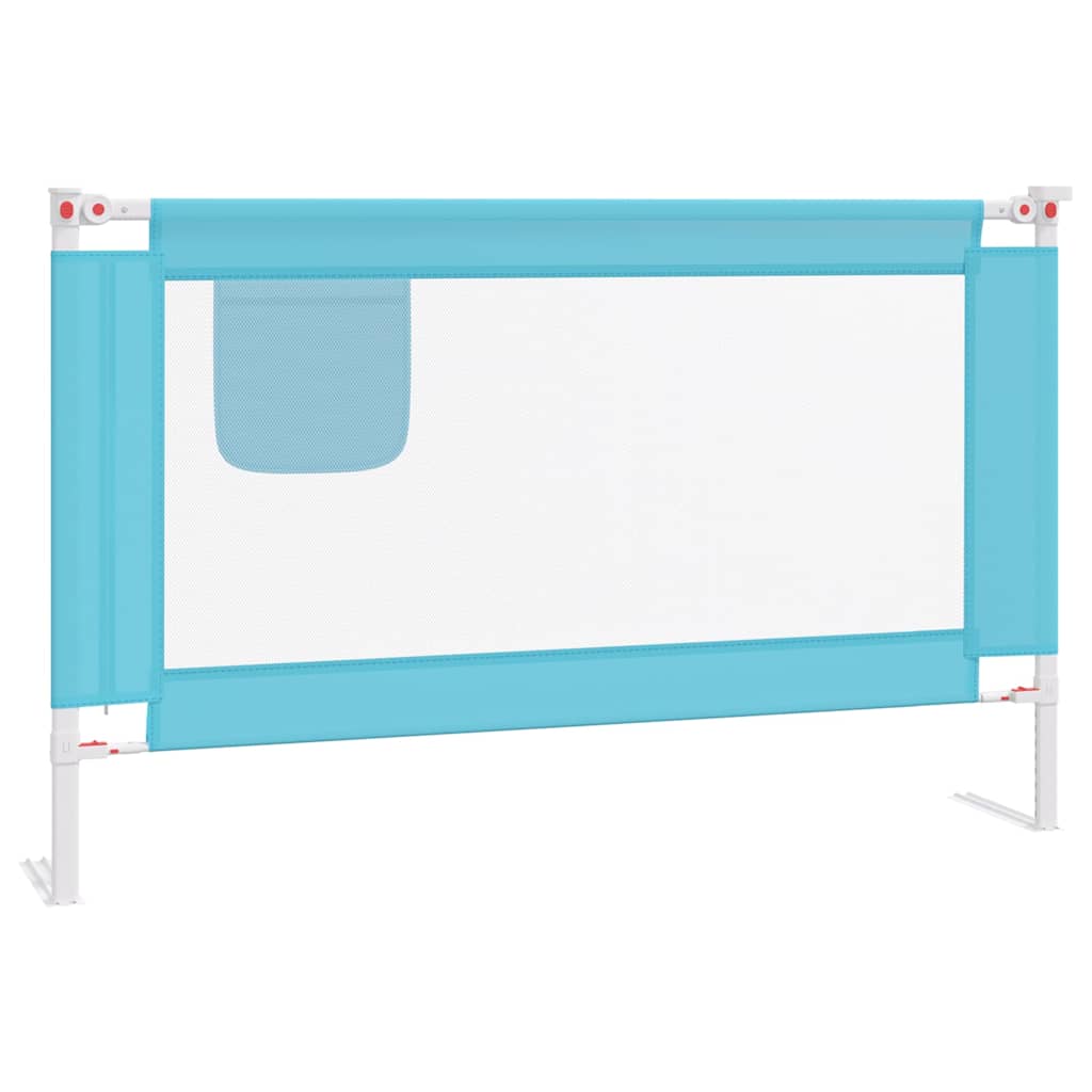 Vidaxl Bedhek Kleinkind 120x25 cm Stoff blau