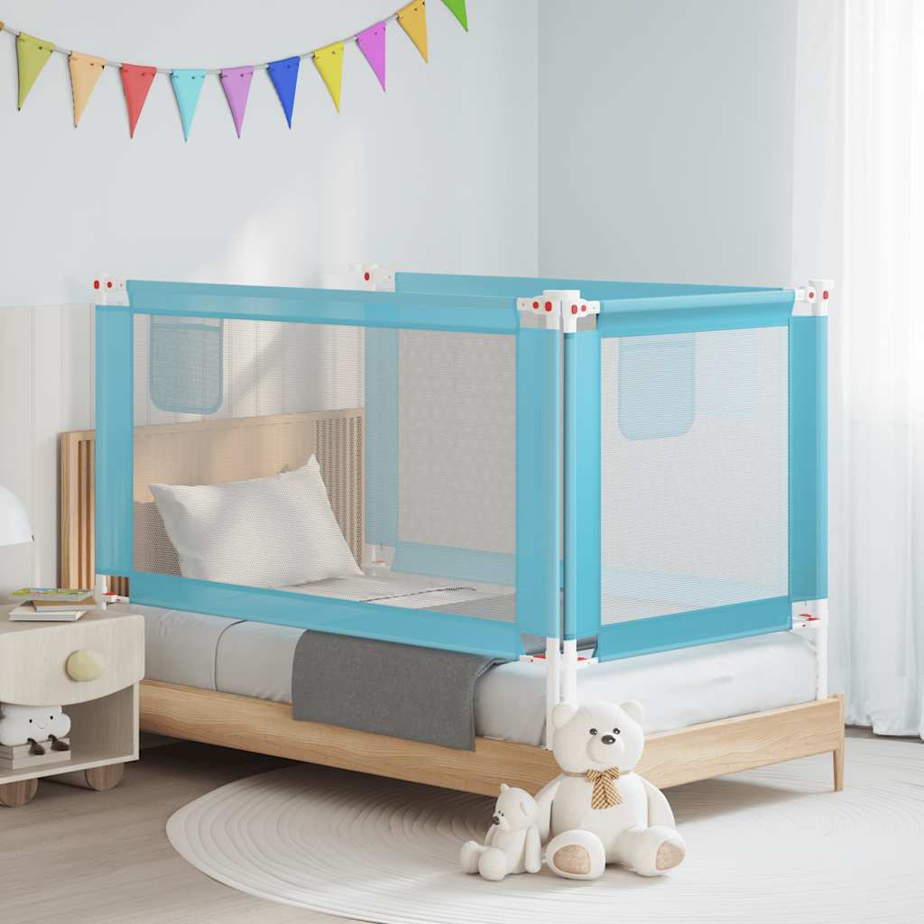Vidaxl Bettdiagramm Kleinkind 150x25 cm Stoff blau