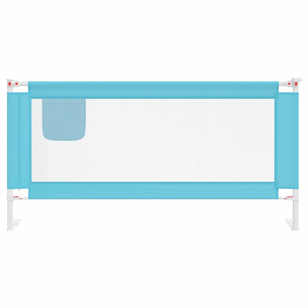 Vidaxl Bedhek Kleinkind 180x25 cm Stoff blau