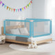 Vidaxl Bedhek Kleinkind 180x25 cm Stoff blau