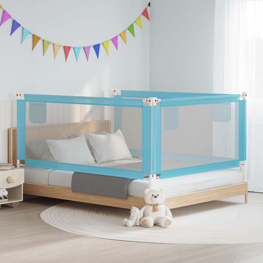 Vidaxl Bettdiagramm Kleinkind 190x25 cm Stoff blau
