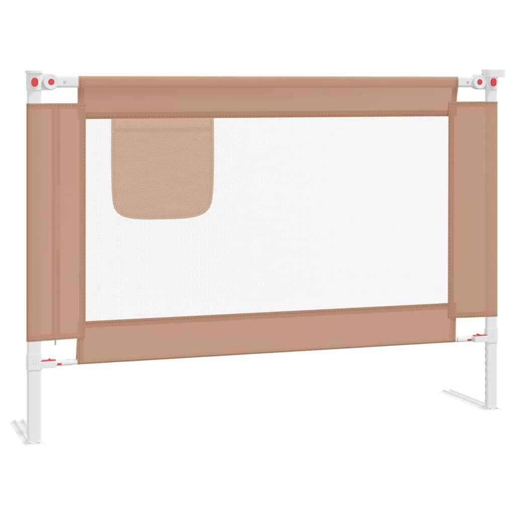 vidaXL Bettgitter Kleinkind 90x25 cm Stoff taupe