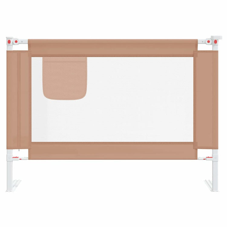 vidaXL Bettgitter Kleinkind 90x25 cm Stoff taupe