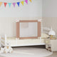 vidaXL Bettgitter Kleinkind 90x25 cm Stoff taupe