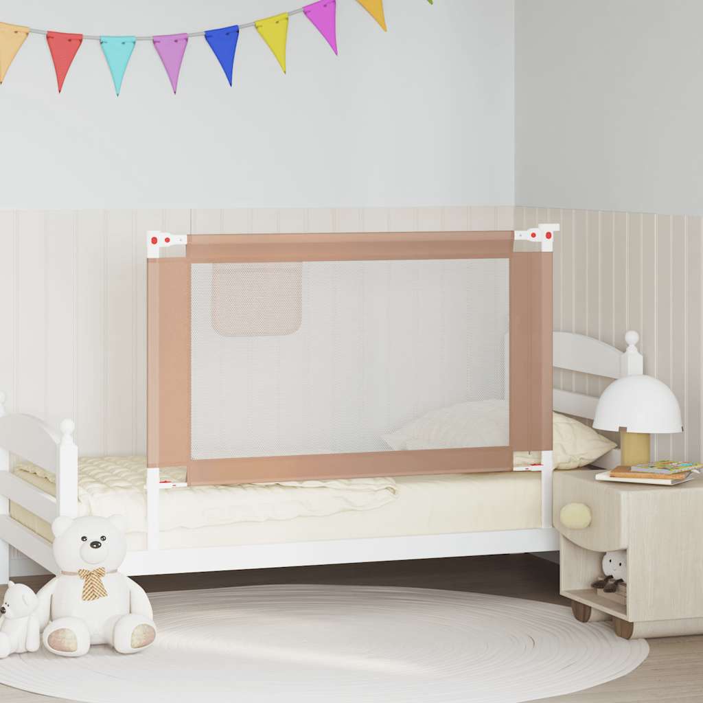 VIDAXL -BED -Diagramm Kleinkind 120x25 cm Stofftaupe
