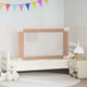 VIDAXL -BED -Diagramm Kleinkind 120x25 cm Stofftaupe