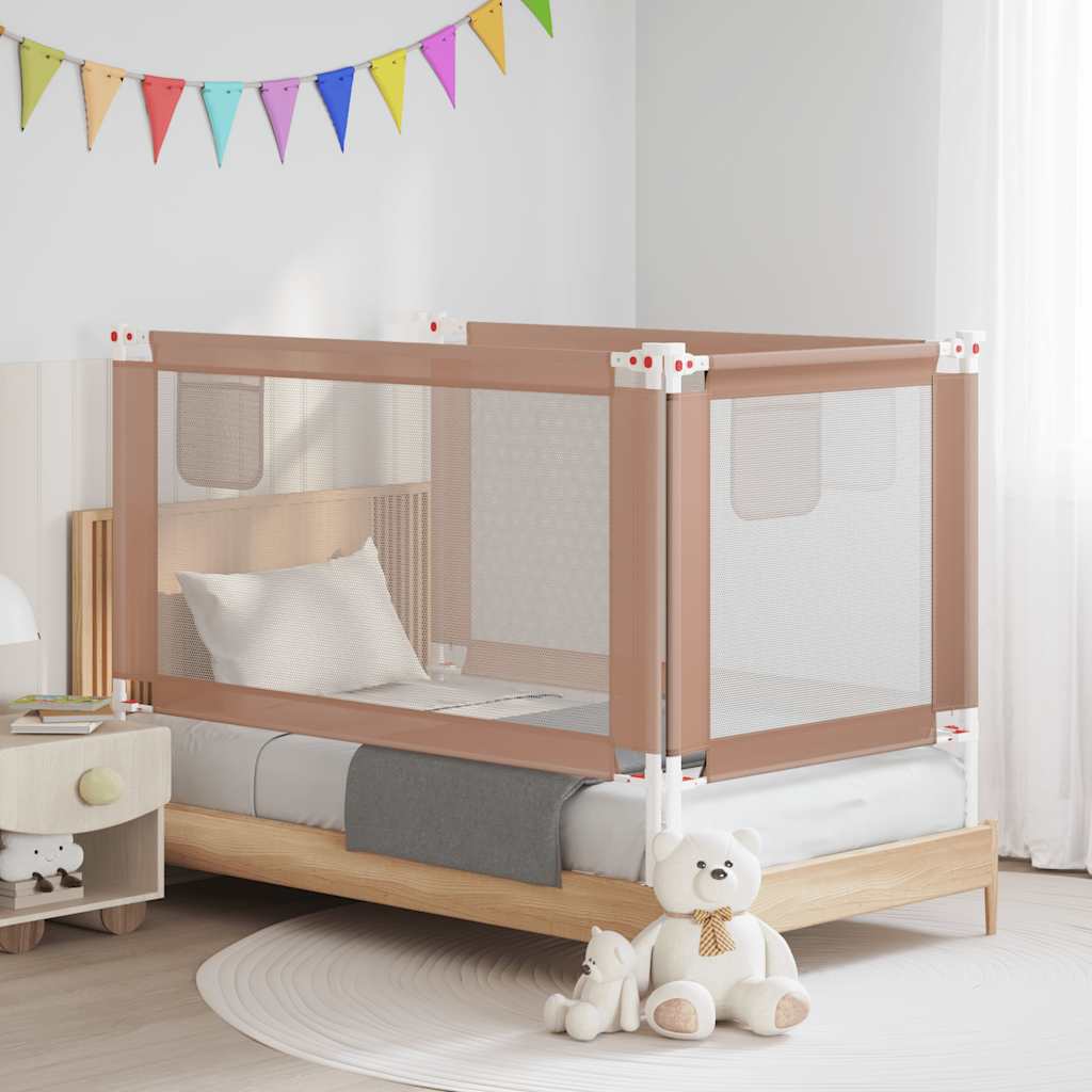 VIDAXL -Bettdiagramm Kleinkind 150x25 cm Stofftaupe
