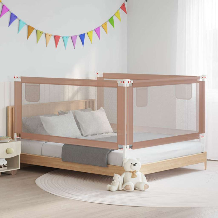 VIDAXL -BED -Diagramm Kleinkind 180x25 cm Stofftaupe
