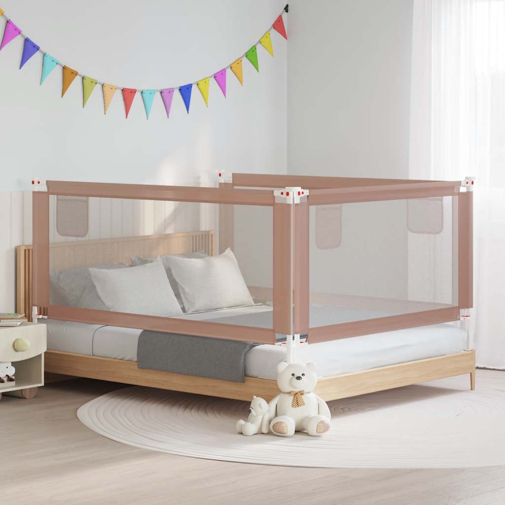 VIDAXL -BED -Diagramm Kleinkind 190x25 cm Stofftaupe