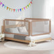 VIDAXL -BED -Diagramm Kleinkind 200x25 cm Stofftaupe