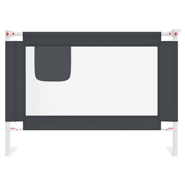Vidaxl Bedhek Kleinkind 90x25 cm Stoff dunkelgrau