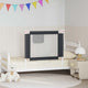Vidaxl Bedhek Kleinkind 90x25 cm Stoff dunkelgrau