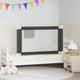 Vidaxl Bedhek Kleinkind 120x25 cm Stoff dunkelgrau
