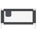 Vidaxl Bedhek Kleinkind 150x25 cm Stoff dunkelgrau - afbeelding 3