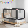 Vidaxl Bedhek Kleinkind 150x25 cm Stoff dunkelgrau