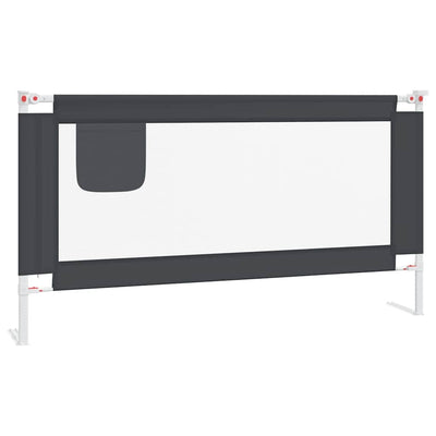 Vidaxl Bedhek Kleinkind 160x25 cm Stoff dunkelgrau