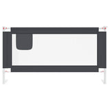 Vidaxl Bedhek Kleinkind 160x25 cm Stoff dunkelgrau - afbeelding 3