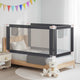 Vidaxl Bedhek Kleinkind 160x25 cm Stoff dunkelgrau