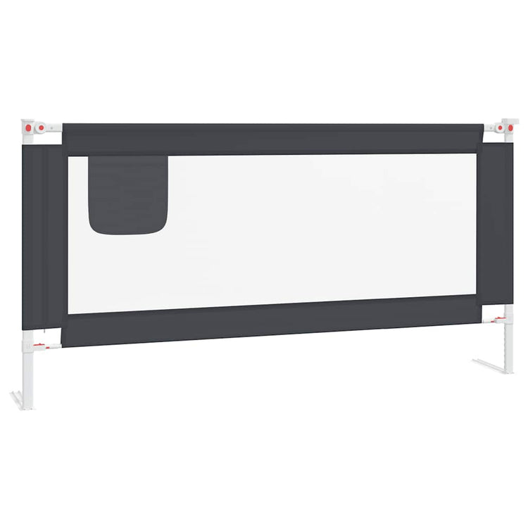 Vidaxl Bedhek Kleinkind 180x25 cm Stoff dunkelgrau