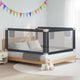 Vidaxl Bedhek Kleinkind 180x25 cm Stoff dunkelgrau