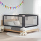 Vidaxl Bedhek Kleinkind 190x25 cm Stoff dunkelgrau