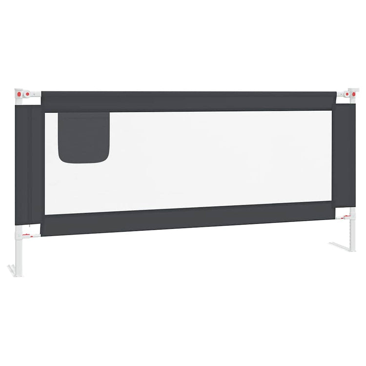Vidaxl Bettdiagramm Kleinkind 200x25 cm Stoff dunkelgrau