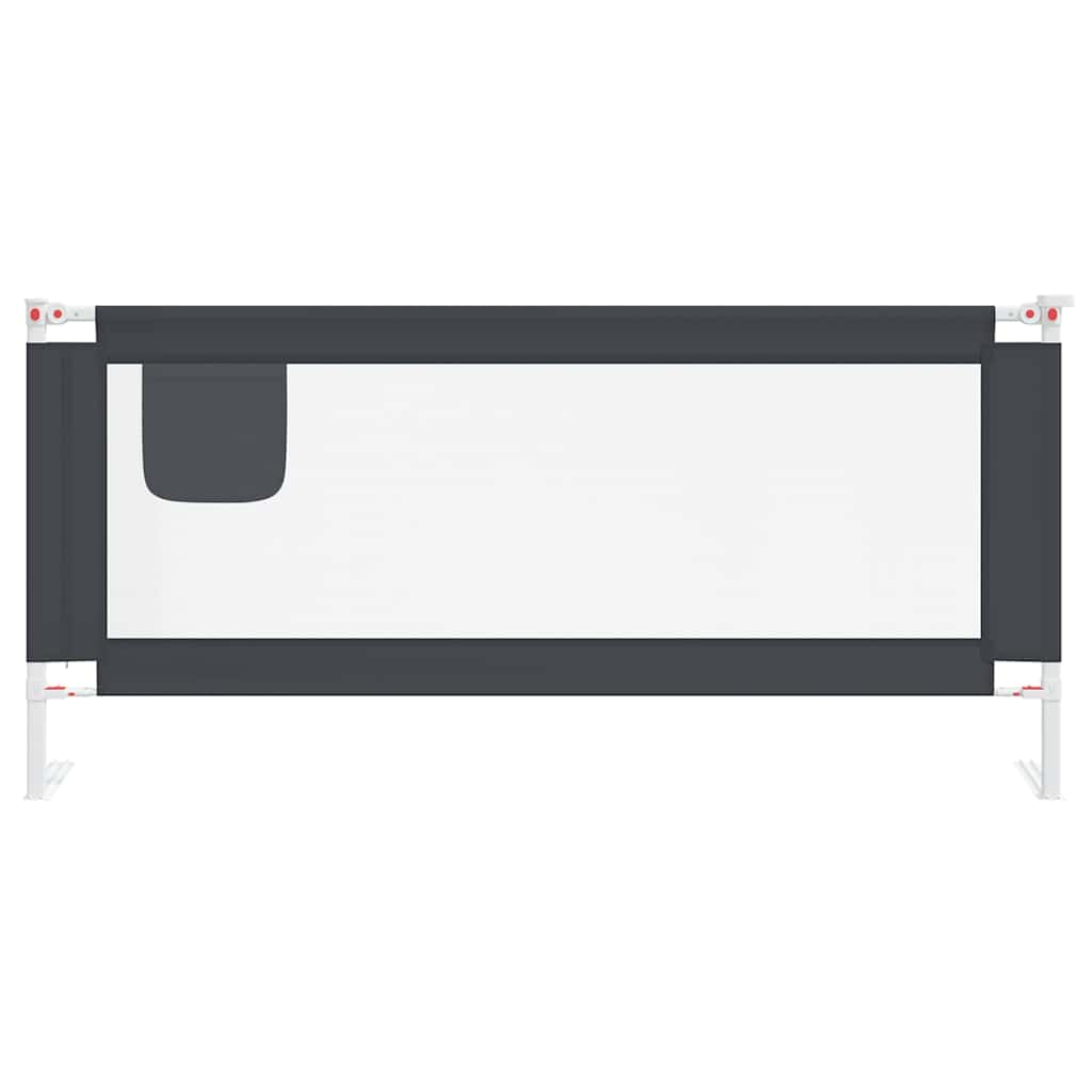 Vidaxl Bettdiagramm Kleinkind 200x25 cm Stoff dunkelgrau