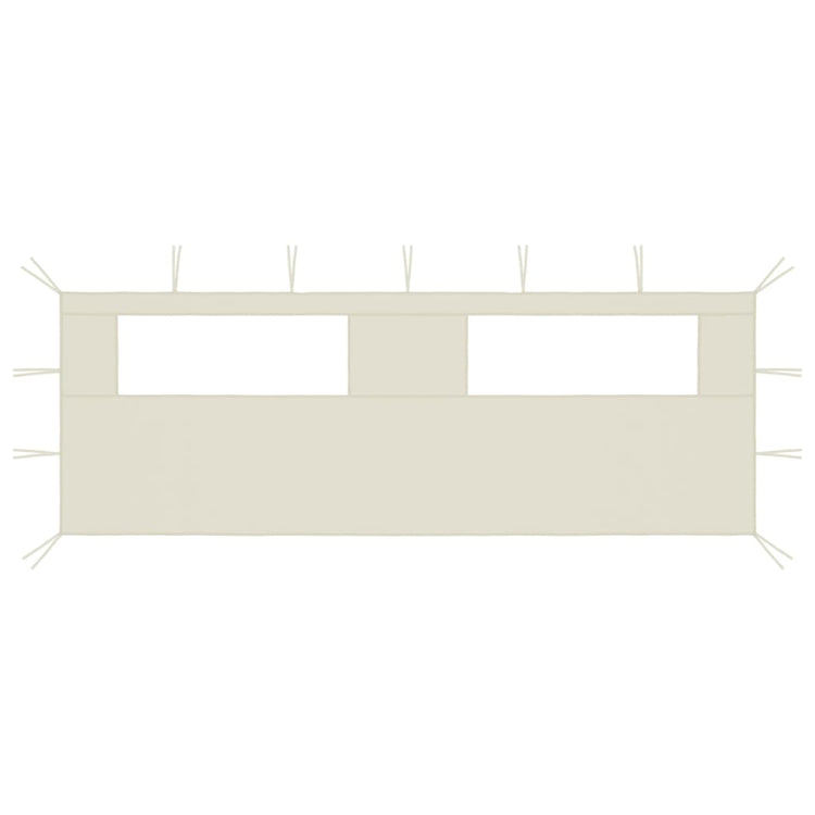 VIDAXL -ERBEITUNGSWALL MIT WINDAMEN 6X2 M. CRème -gelenkt
