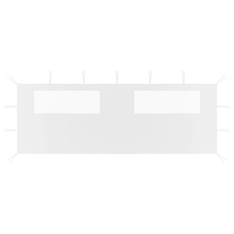 Vidaxl Präine Wand mit Windamen 6x2 m Weiß