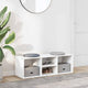 Vidaxl Schuhspeichersofa 105x35x35 cm verarbeitetes Holz weiß