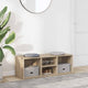 Vidaxl Schuhspeichersofa 105x35x35 cm verarbeitetes Holz Sonoma Eiche Farbe