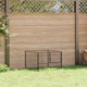 Vidaxl Hund Kennel 100x100x70 cm Stahlschwarz