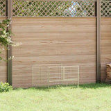 Vidaxl Hund Kennel 100x100x70 cm Stahl Silberfarbe - afbeelding 1