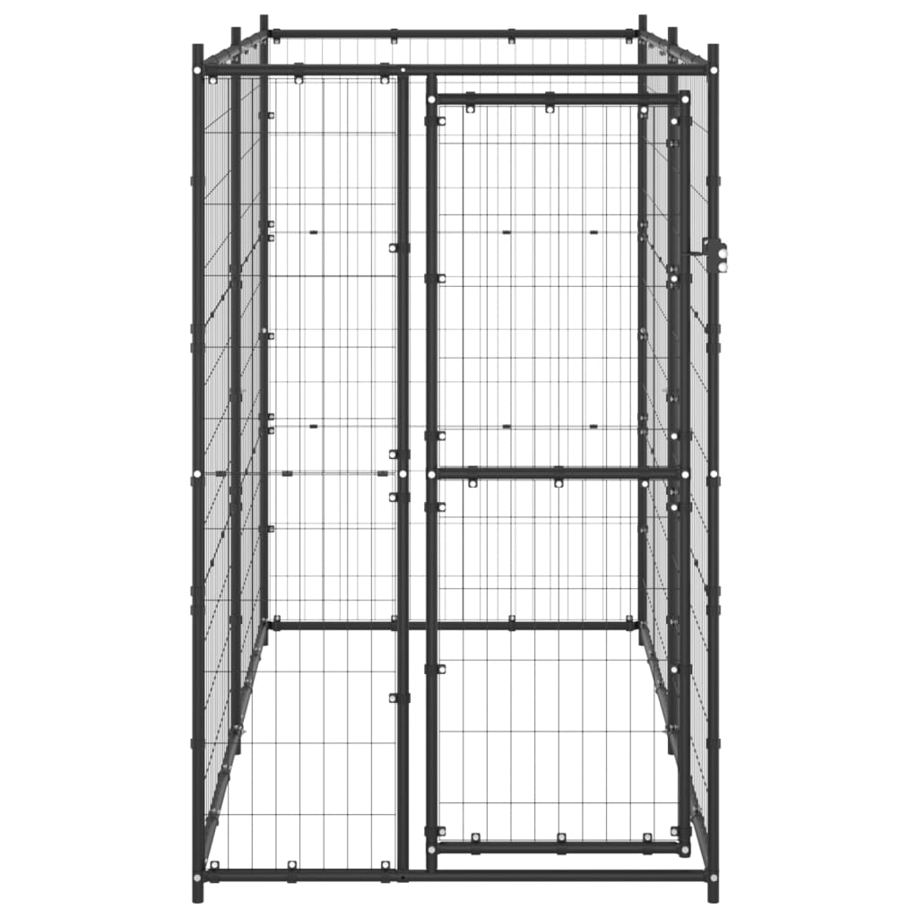 VIDAXL -Hundezwinger für äußere 110x220x180 cm Stahl