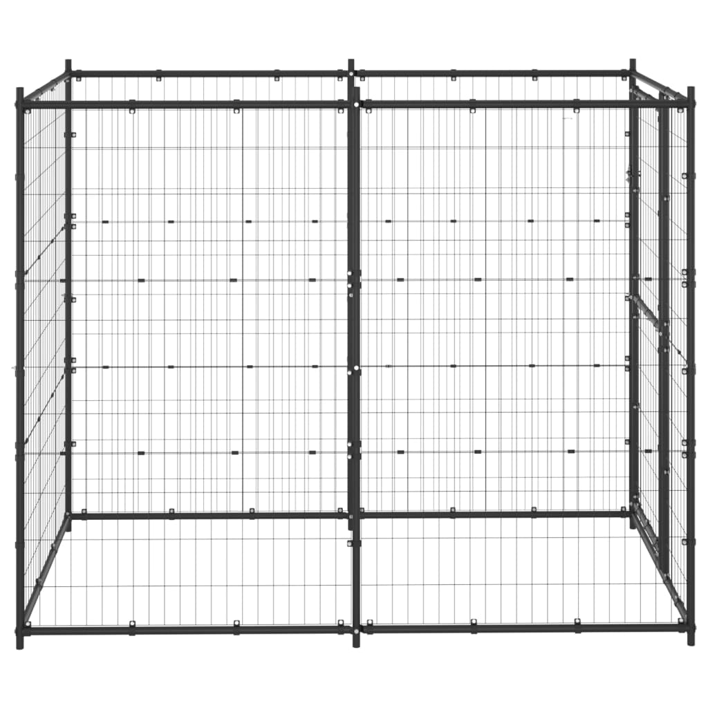 VIDAXL -Hundezwinger für äußere 110x220x180 cm Stahl