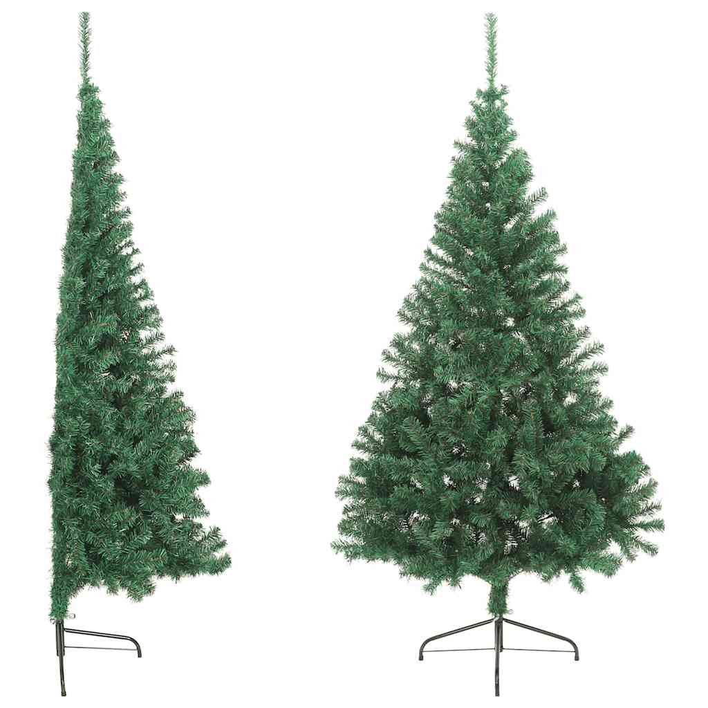 Vidaxl KunstKerstboom mit Standardhälfte 240 cm PVC Green