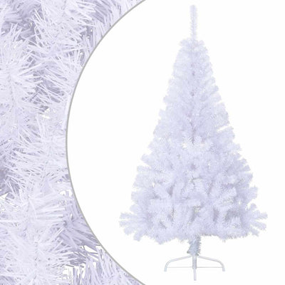 Vidaxl Kunstkerstboom mit Standardhälfte 150 cm PVC Weiß