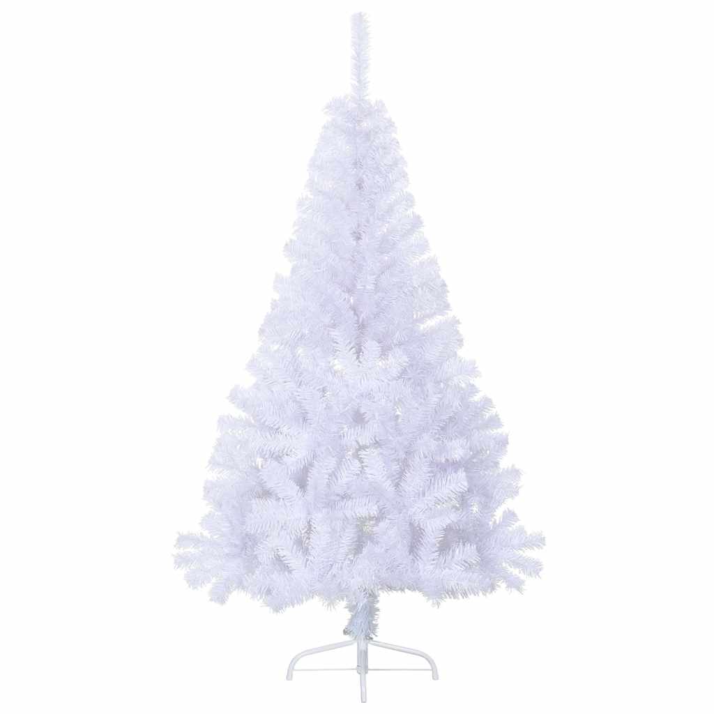 Vidaxl Kunstkerstboom mit Standardhälfte 150 cm PVC Weiß