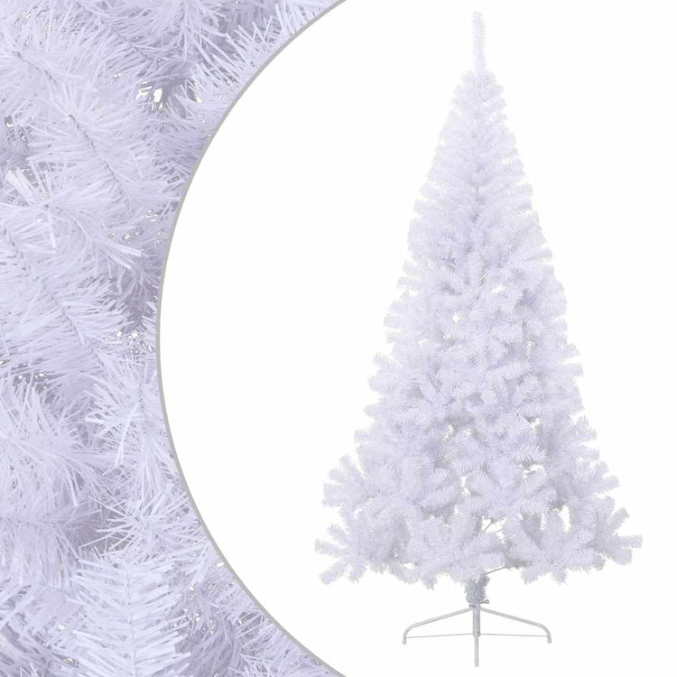 Vidaxl Kunstkerstboom mit Standardhälften 210 cm PVC Green